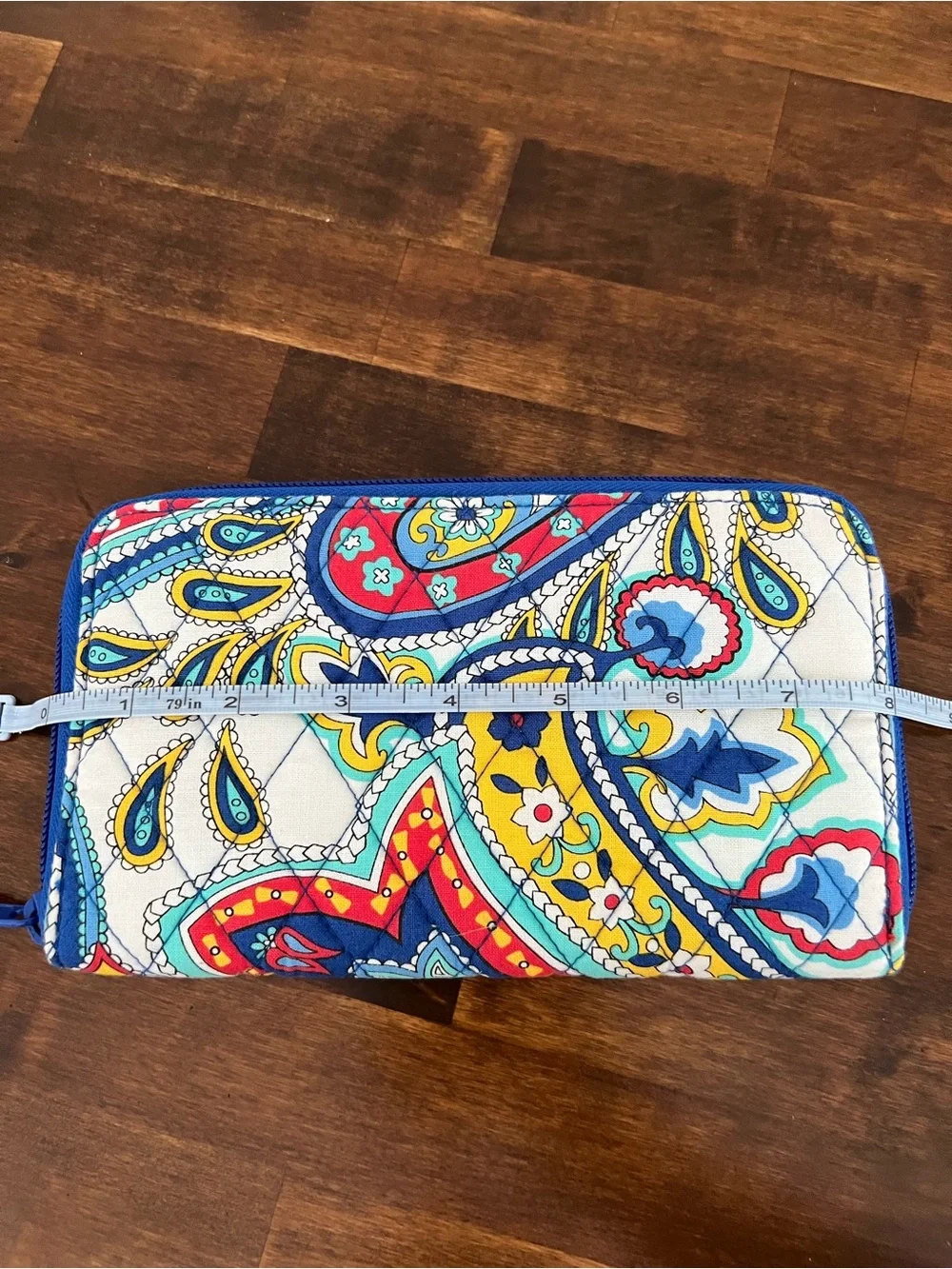 Vera Bradley Accordion Zip-Around Wallet, Marina Paisley (retired) - Picture 4 of 4